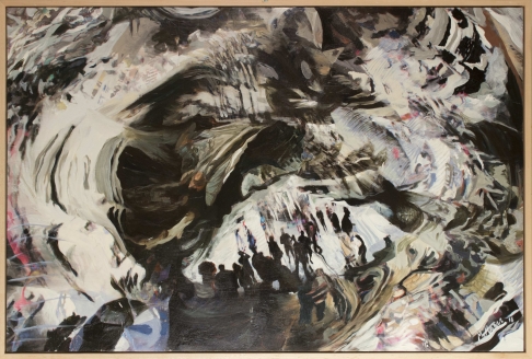 Smoke and Reason by Connor McManus | Giclee and Acrylic on Birch Panel Smoke and Reason